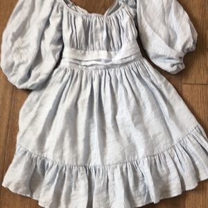 Vici Dolls Blythe gathered puff sleeve dress